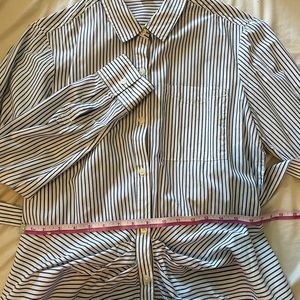 Striped shirt dress